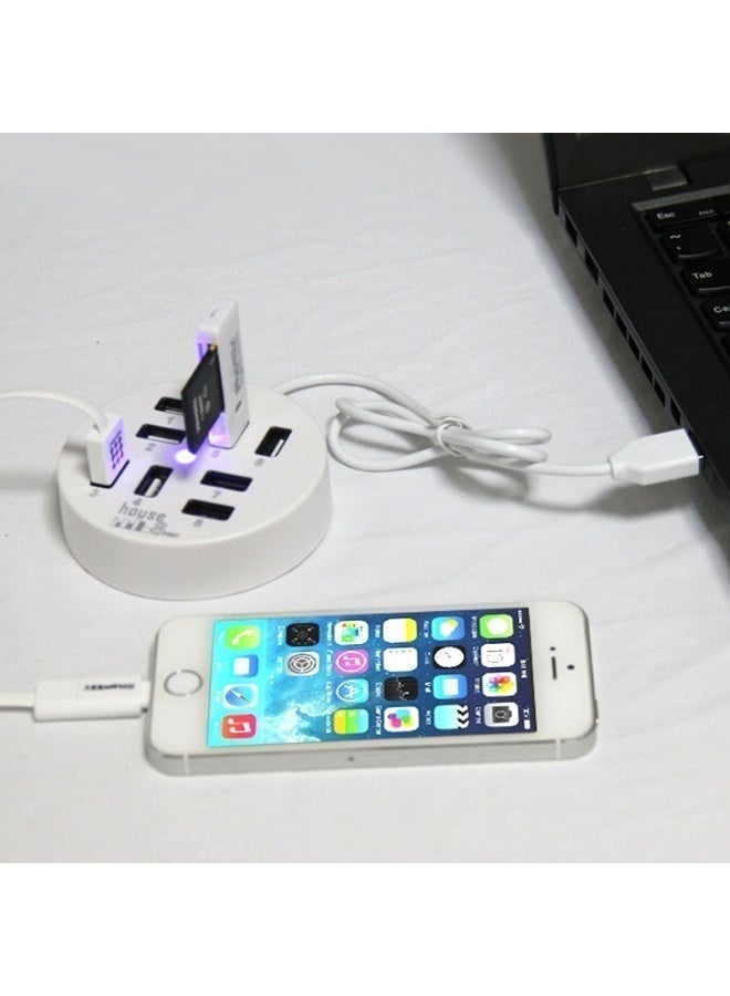 سكاي تيك "موزع USB 2.0 دائري محمول عالي السرعة بثمانية منافذ" - Image 4